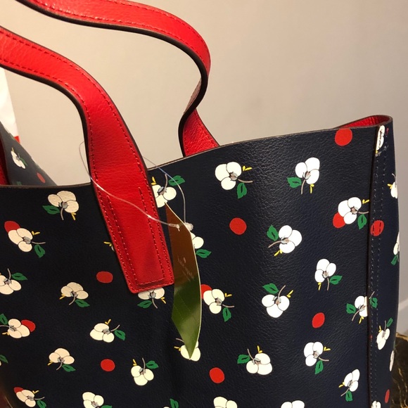NWT!!Kate Spade Reversible Mya Breezy Floral ditsy